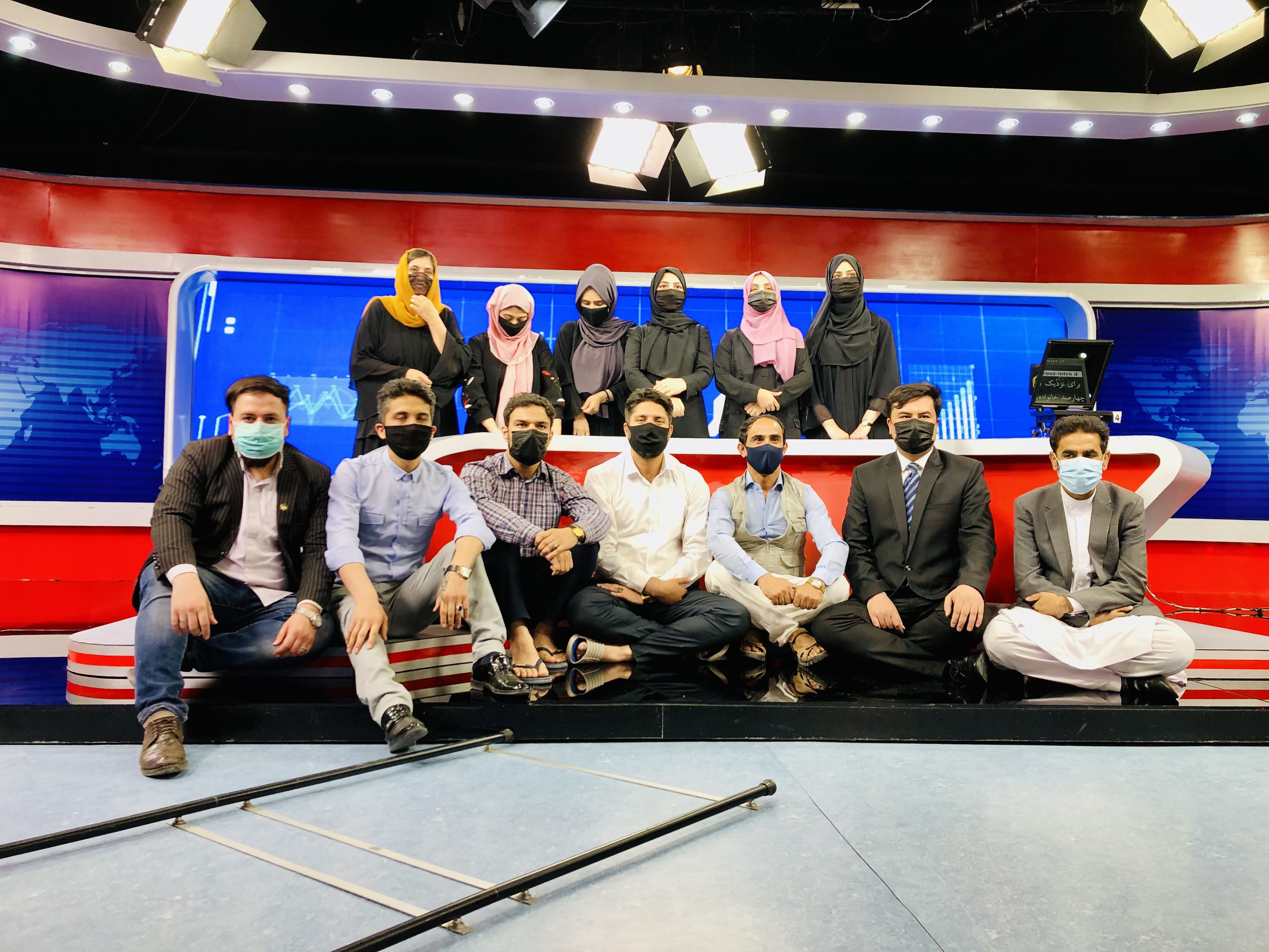 Taliban ordered female newscasters to cover their faces. Male colleagues joined in protest. - The Washington Post