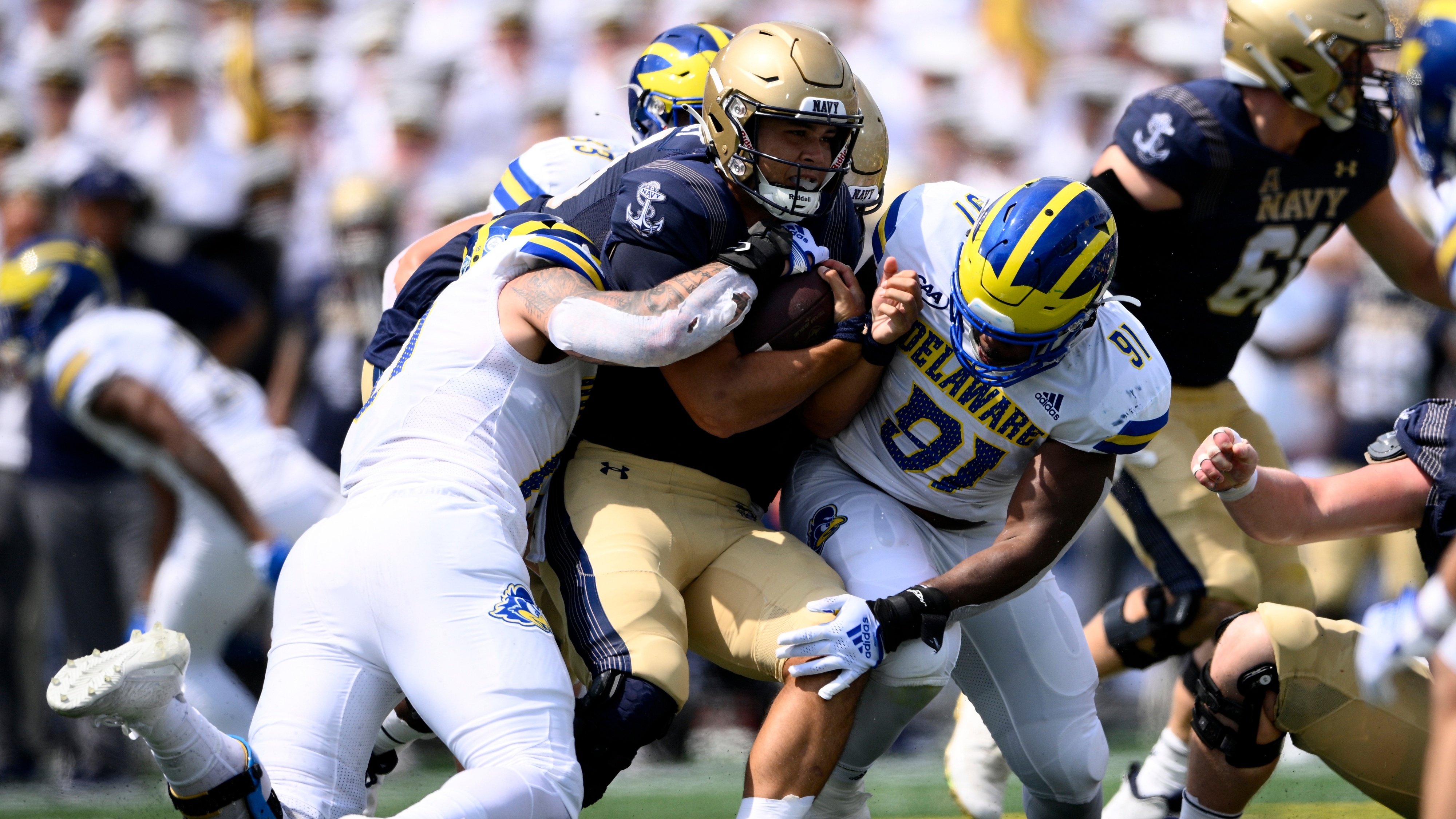navy-fumbles-away-opener-in-loss-to-fcs-delaware-the-washington-post